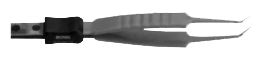 Биполярный пинцет короткий с изогнутыми кончиками (RS600521)