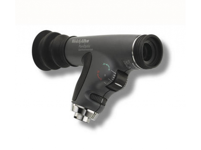 Отоскоп 25090-BI 3,5v Диагностический волоконно-оптический отоскоп без встроенного осветителя горла + рукоятка на батарейках + набор воронок + футляр Welch Allyn, США