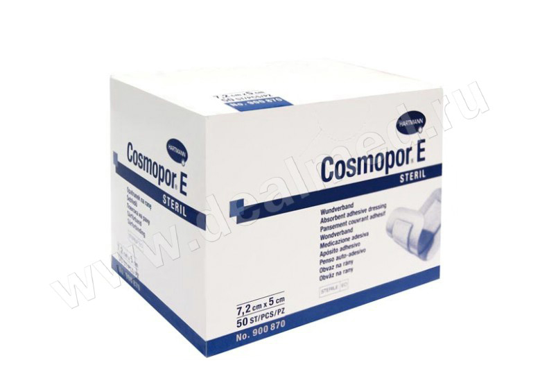 COSMOPOR E - Самоклеющаяся послеоперационная повязка стерильная, Германия