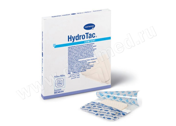 HYDROTAC comfort - Самоклеющиеся губчатые повязки с гидрогелевым покрытием, Германия