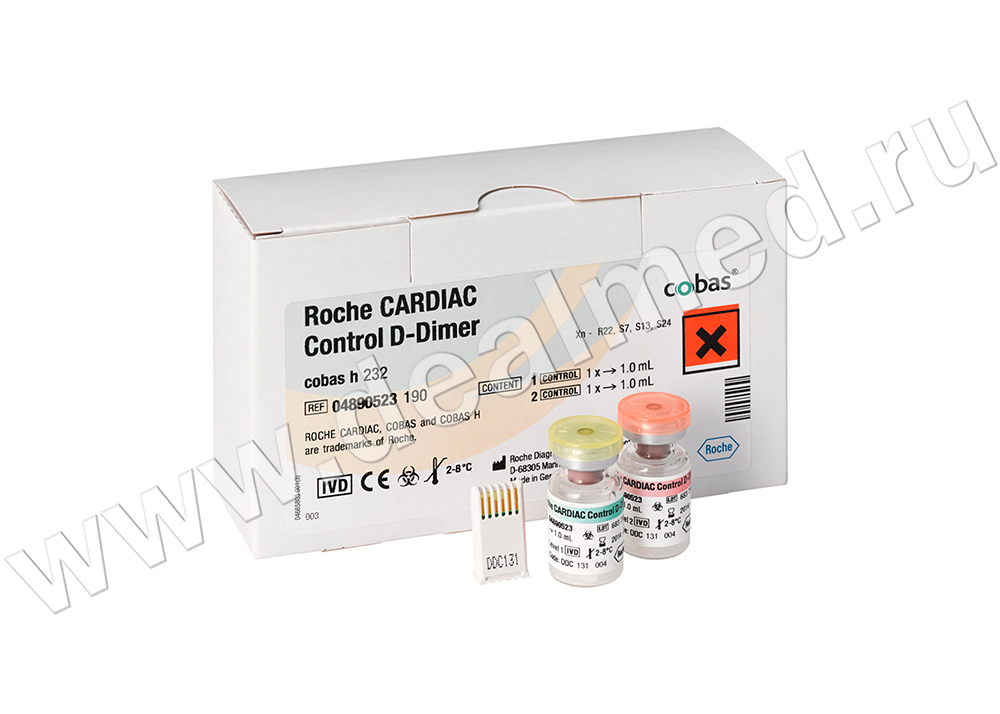 Контрольный материал для проверки качества тест-полосок CARDIAC Control D-Dimer Roche, Германия