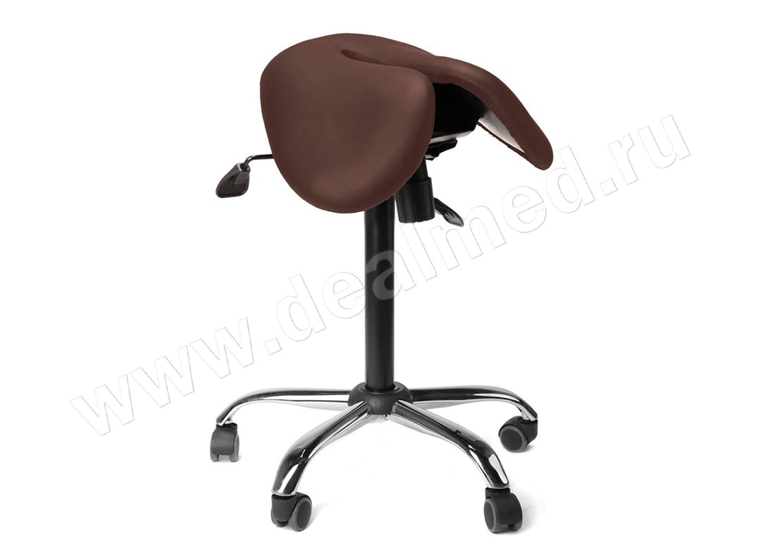 Кресло-седло EZDuo (коричневая экокожа), Россия