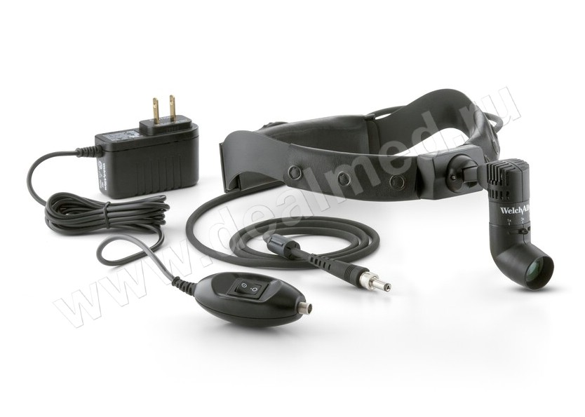 Налобный осветитель Solid-State Procedure с переносным аккумулятором и шнуром питания от сети 49022-75262 Welch Allyn, США