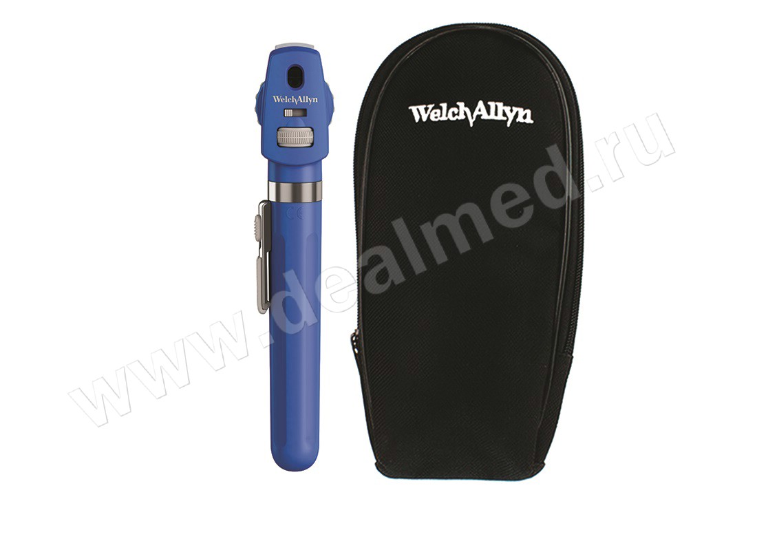 Карманный офтальмоскоп Pocket LED в мягком чехле, синий, Welch Allyn США