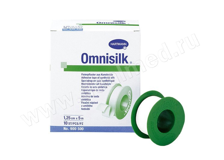 OMNISILK - Фиксирующие пластыри - катушки, гипоаллергенные из шелка, Германия