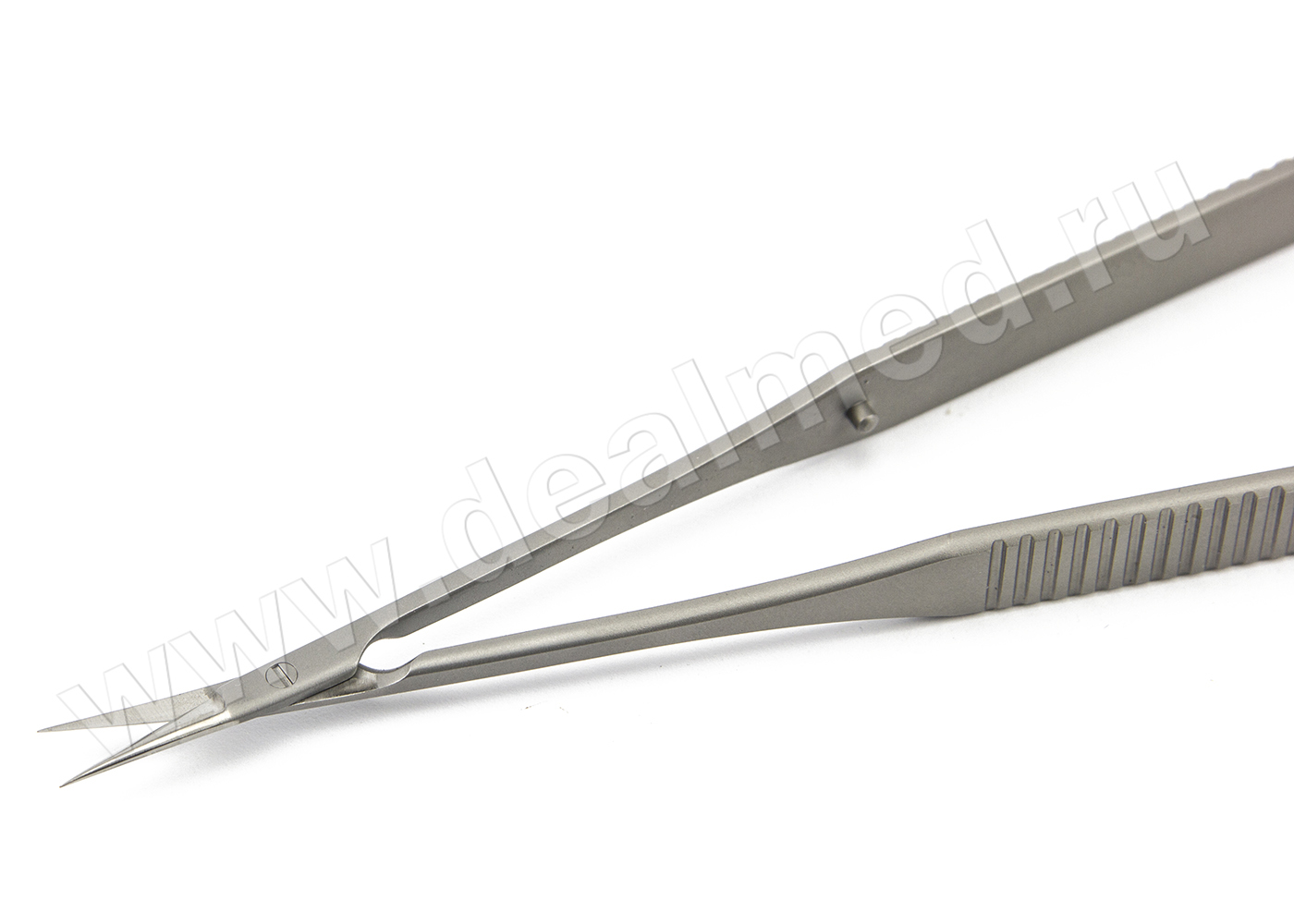 Ножницы микрохирургические 160 мм, плоская ручка остроконечные лезвия длина 13 мм, прямые MS-1004 ПТО Медтехника, Россия