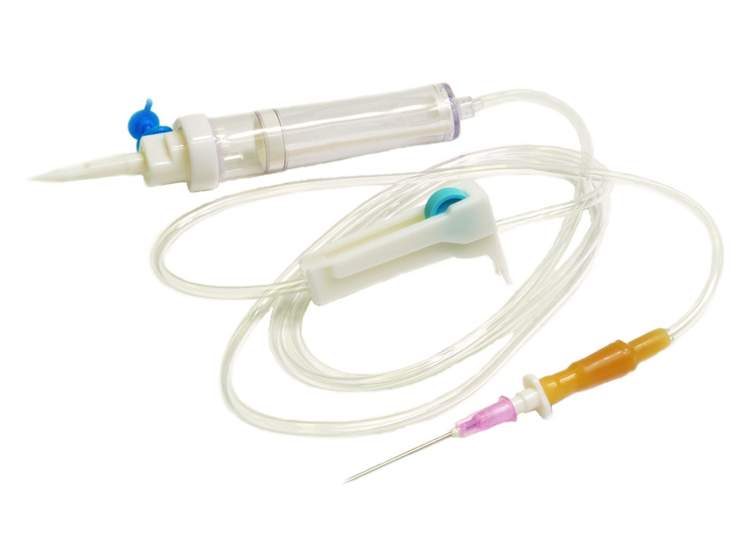 Система (траснсфузионная) VM для в/в переливания крови и кровезаменителей с пластиковым шипом (18G 1,2х40)