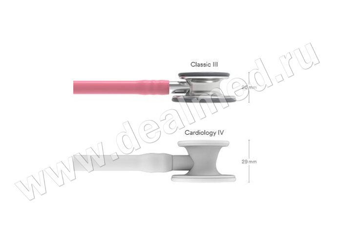 Стетоскоп Littmann Classic III, трубка розовая с перламутром, 69 см (арт. 5633) 3M, США