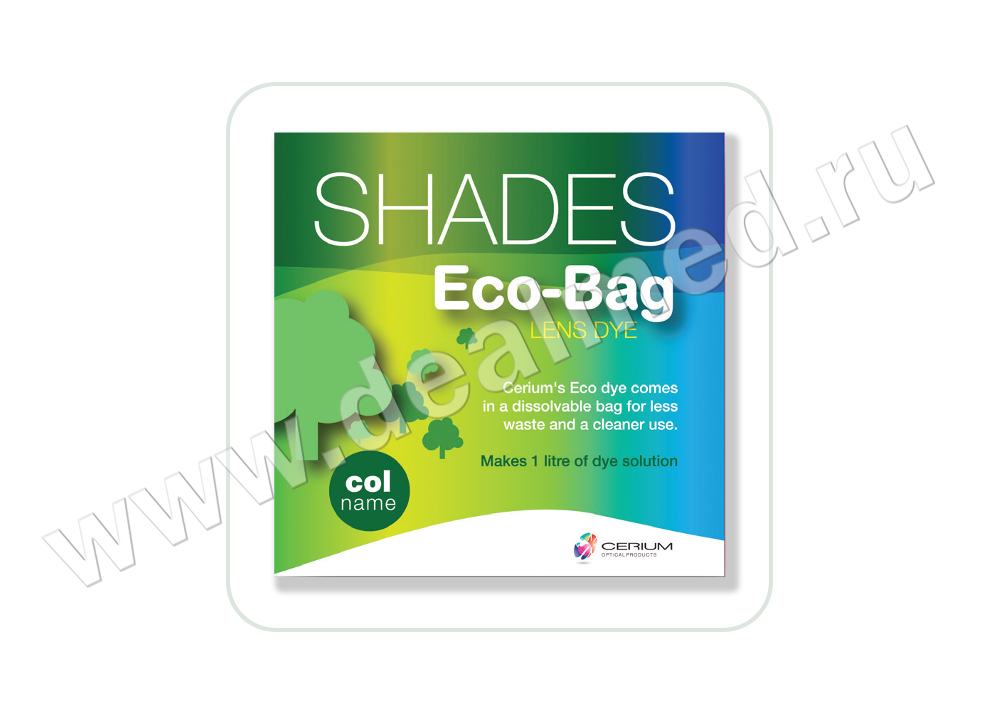 Краска для линз порошковая Shades Eco bags Caramel (пакет), Великобритания