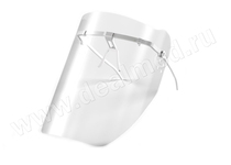 Маска пластмассовая прозрачная для защиты лица врача-стоматолога при проведении манипуляций в полости рта МС-