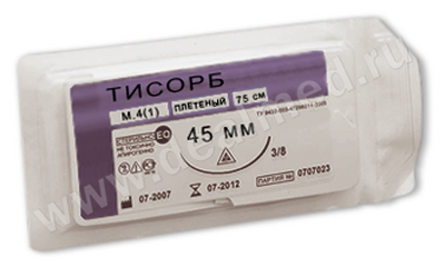 ТИСОРБ 910 Атравматический шовный материал Политехмед, Россия