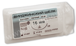 ВИРДЖИНСКИЙ ШЕЛК Атравматический шовный материал Политехмед, Россия