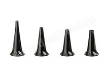 Воронки ушные многоразовые Tips 2,4-5,0 мм в наборе (4 шт., арт. B-000.11.111) Heine, Германия