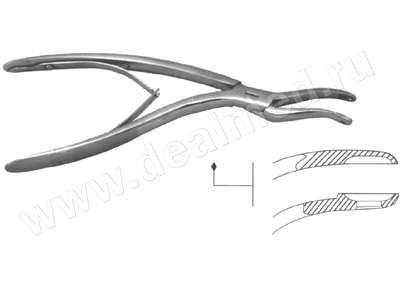 Щипцы предохранительные для сверления черепа (Арт. Щ-49в) Ворсма, Россия