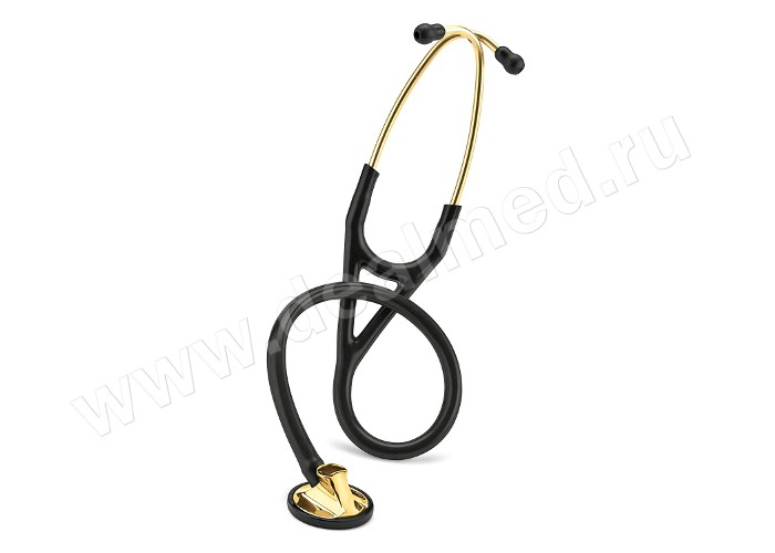 Стетоскоп Littmann Master Cardiology черная трубка, акустическая головка и оголовье цвета латунь, 69 см (арт. 2175) 3M, США