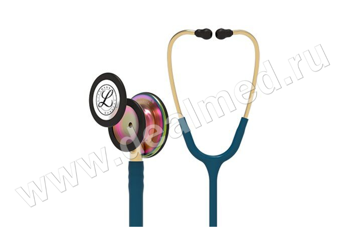 Стетоскоп Littmann Classic III, трубка карибский-голубой, радужный колокол, 69 см, 3M, США