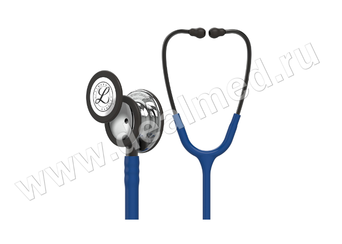 Littmann Classic III, темно-синяя трубка, 69 см, зеркальная акустическая головка, черные ушные наконечники, 3M, США