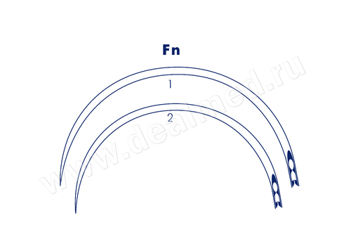 Иглы хирургические для сшивания кожи, мышц, сухожилий серии Fn Medicor, Венгрия