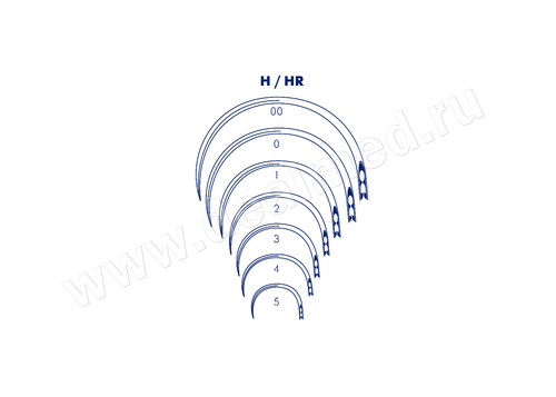 Иглы хирургические для сшивания кожи, мышц, сухожилий серии H, HR Medicor, Венгрия