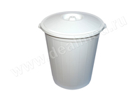 Бак для сбора медицинских отходов кл. А на 50 литров, с крышкой, жёлтый (Арт. Бак А50), Россия