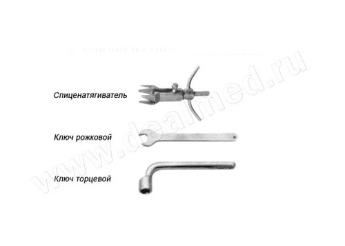 Ключи и спиценатягиватель для скелетного вытяжения Илизарова, Россия