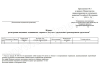 Журнал регистрации выданных медицинских справок о допуске к управлению транспортными средствами, форма №036-10/у-10 (Арт. 132788), Россия